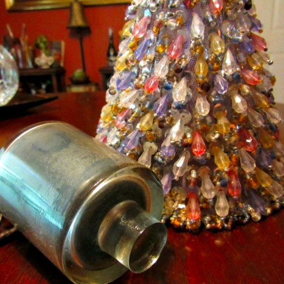 Vintage Votive Candle Lamp with Pastel Bead Shade - Picture 7 of 16